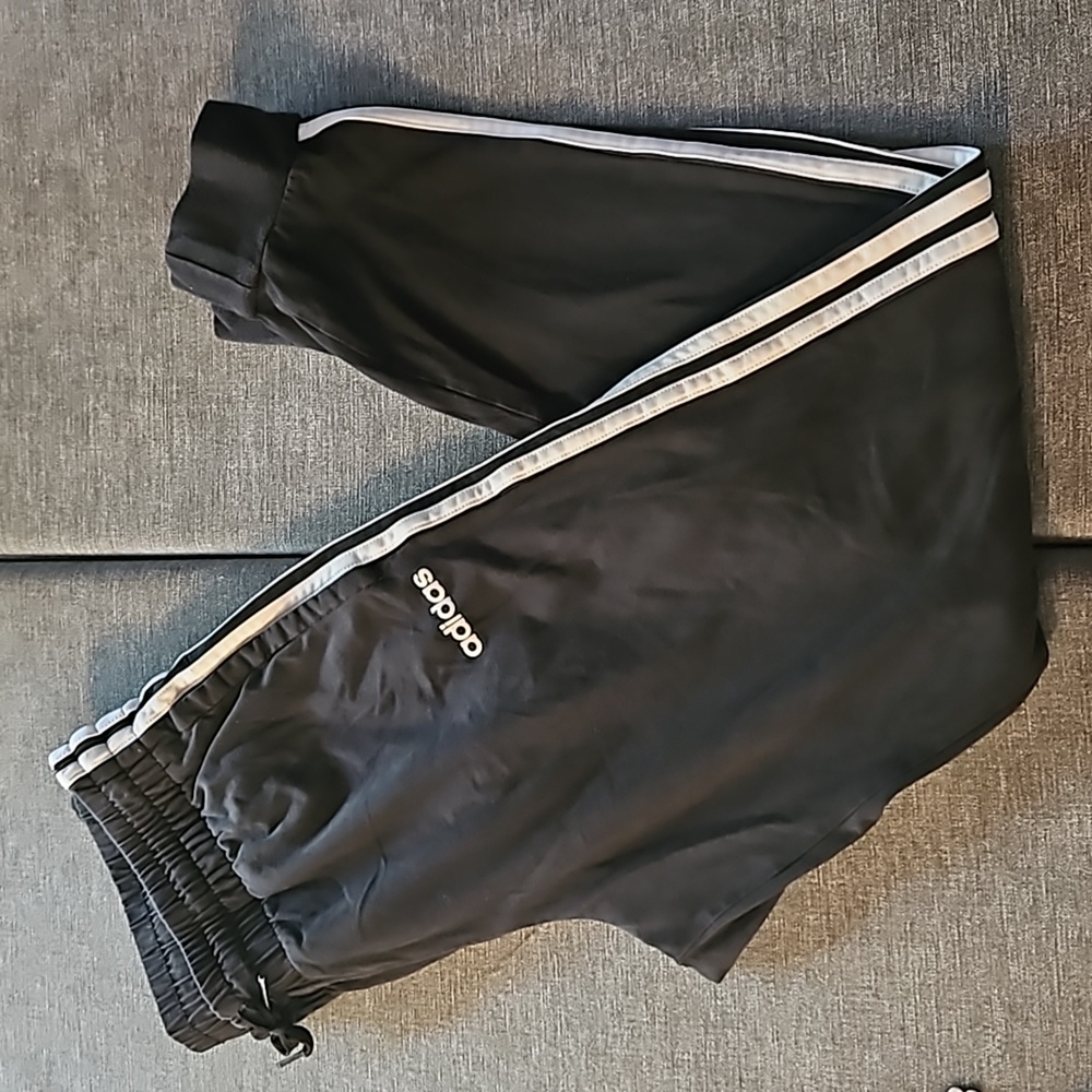Adidas Black and White Track Pants